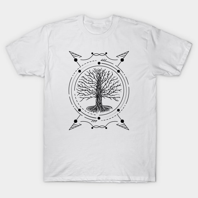 Yggdrasil - Tree of Life | Norse Pagan Symbol T-Shirt by CelestialStudio